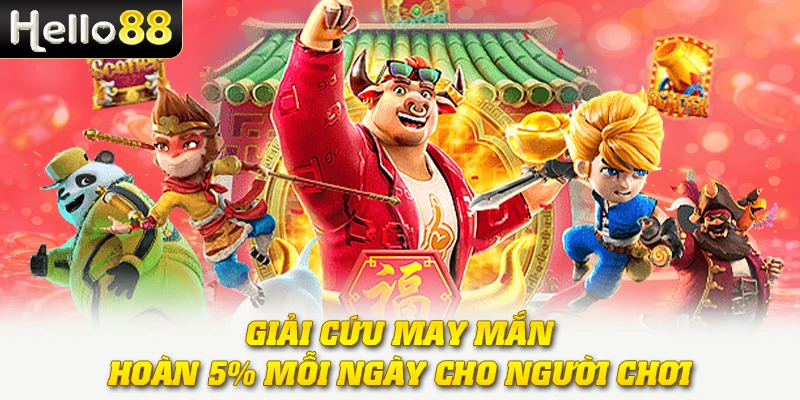 Giải cứu may mắn - hoàn 5% mỗi ngày cho người chơi