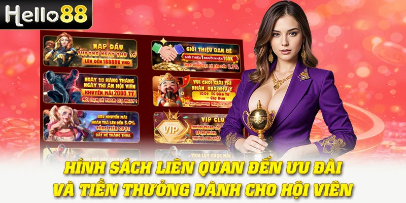 Chính sách liên quan đến ưu đãi và tiền thưởng dành cho hội viên