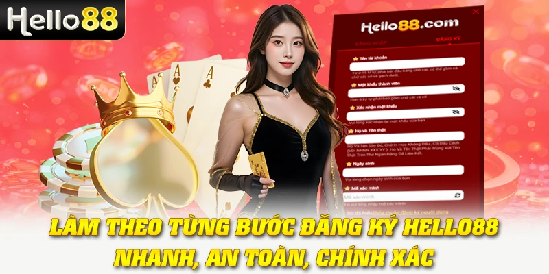 Làm theo từng bước đăng ký Hello88 nhanh, an toàn, chính xác
