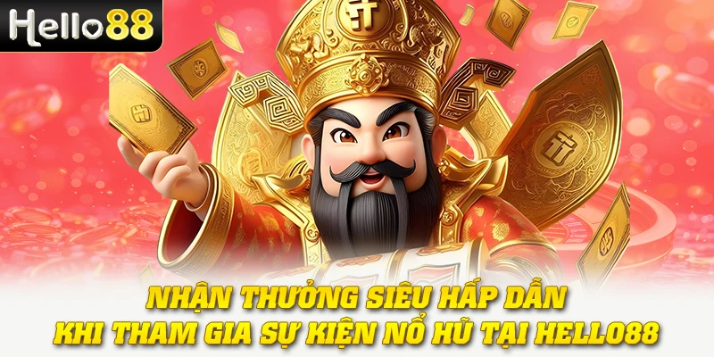 Nhận thưởng siêu hấp dẫn khi tham gia sự kiện nổ hũ tại Hello88